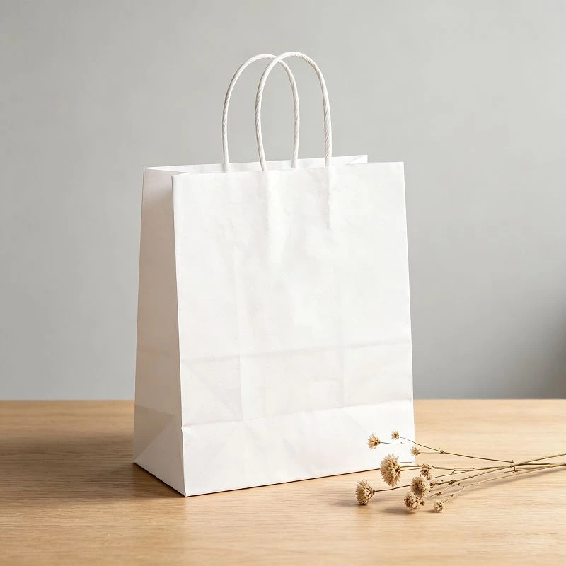 Classic Solid Color Paper Gift Bags high quality