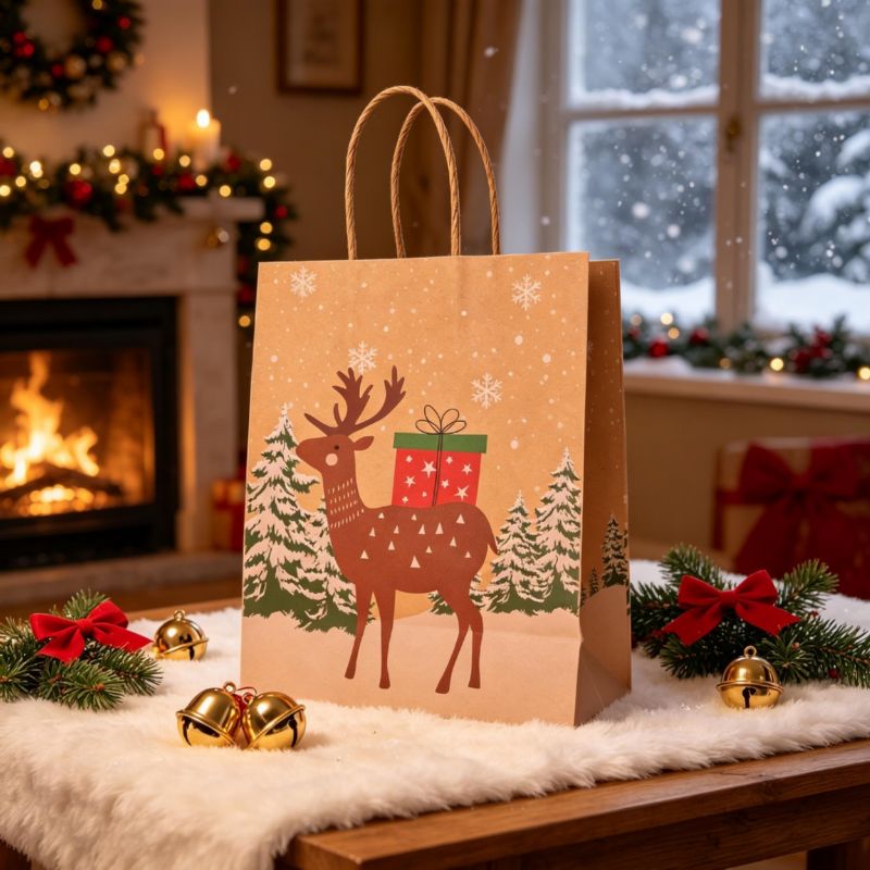 Cute Christmas Character Paper Gift Bags suppliers