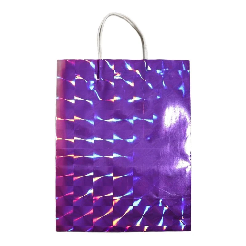 Holographic Iridescent Paper Gift Bags manufacturers