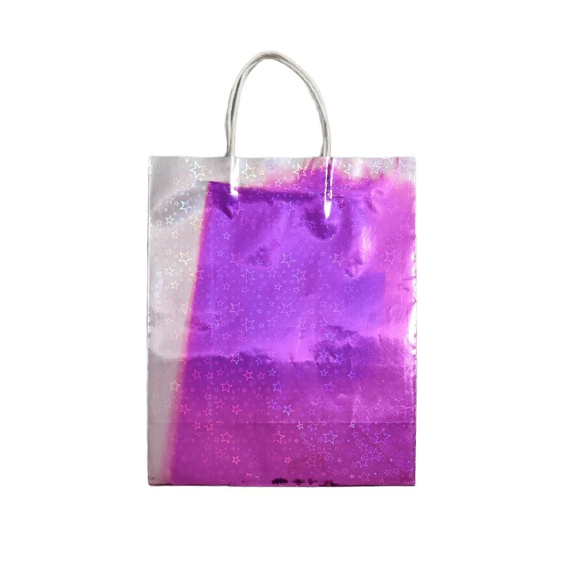 Holographic Iridescent Paper Gift Bags manufacturers