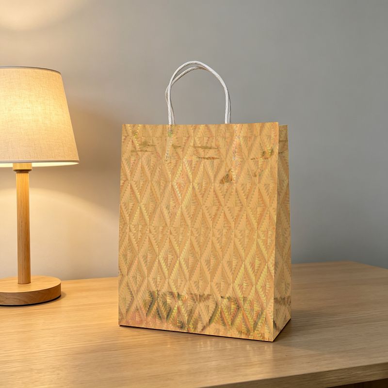 Holographic Iridescent Paper Gift Bags factory