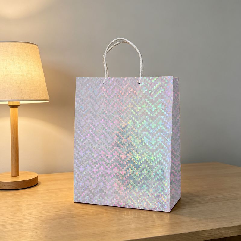 Holographic Iridescent Paper Gift Bags suppliers