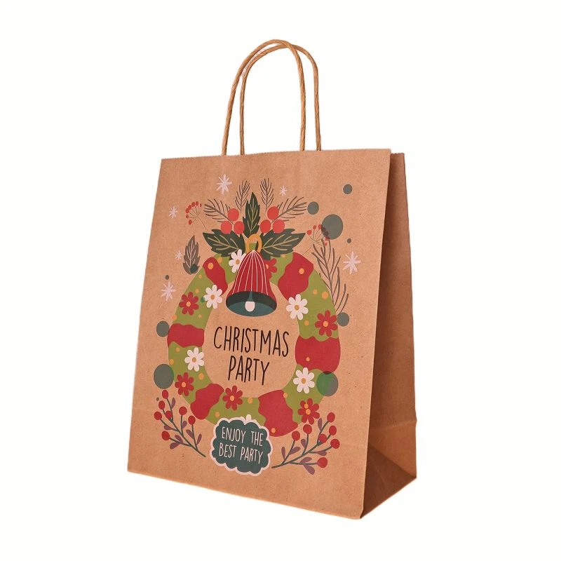 Natural Christmas Character & Party Paper Gift Bags Set suppliers