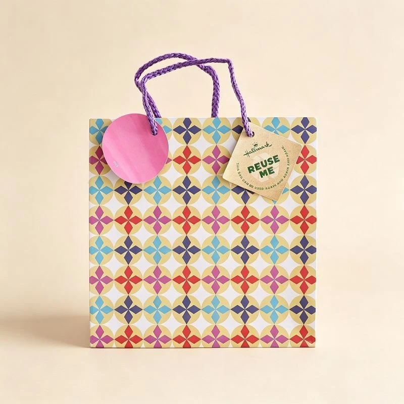 Classic Plaid & Ribbon Decorative Paper Gift Bags high quality