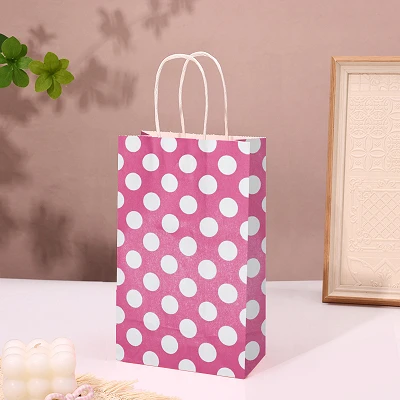 Classic Polka Dot Paper Gift Bags high quality