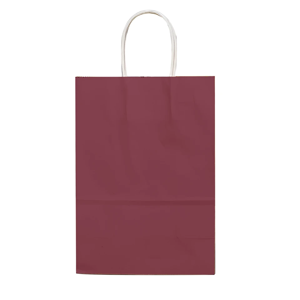 Classic Solid Color Paper Gift Bags high quality