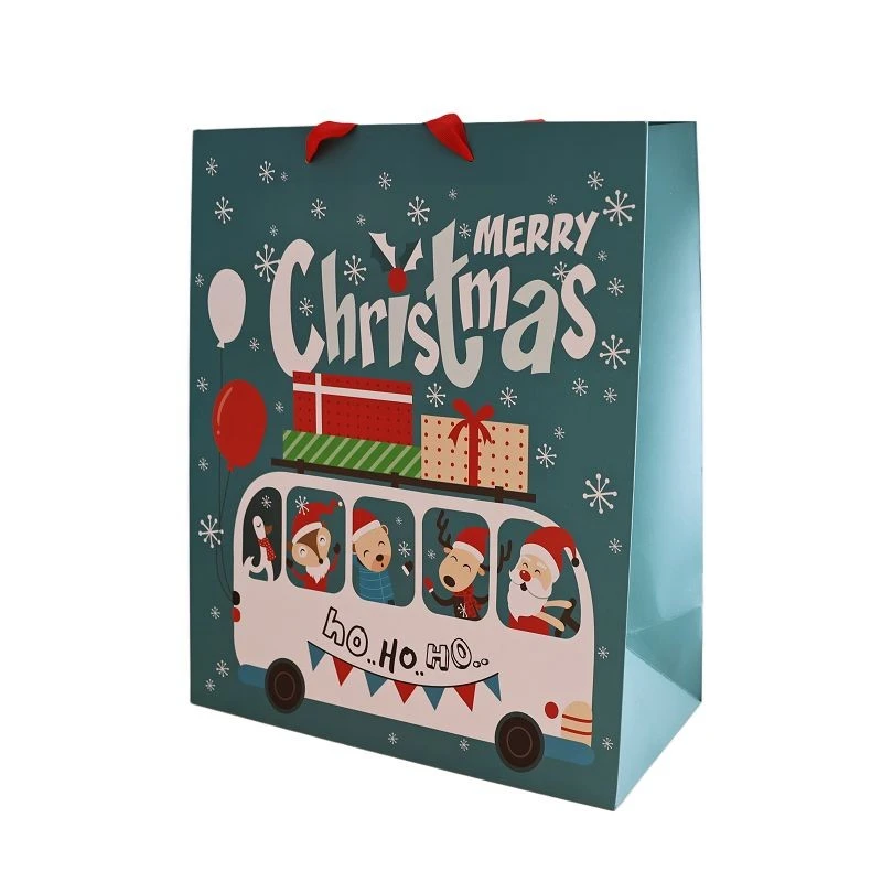 Cute Camper Van Christmas Paper Gift Bag best
