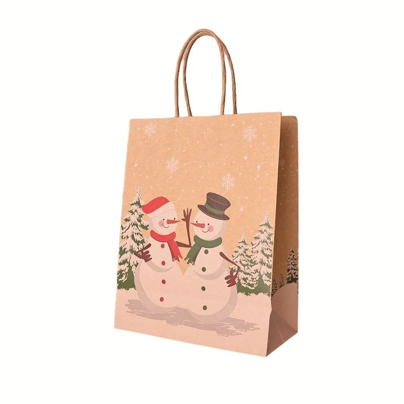 Cute Christmas Character Paper Gift Bags factory