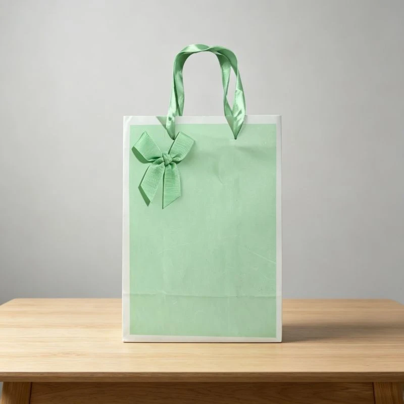 Elegant Ribbon & Gradient Paper Gift Bags suppliers