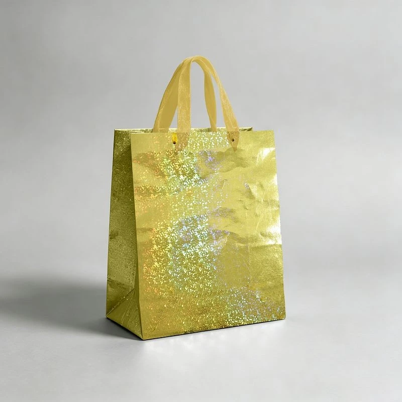 Holographic Iridescent Paper Gift Bags suppliers