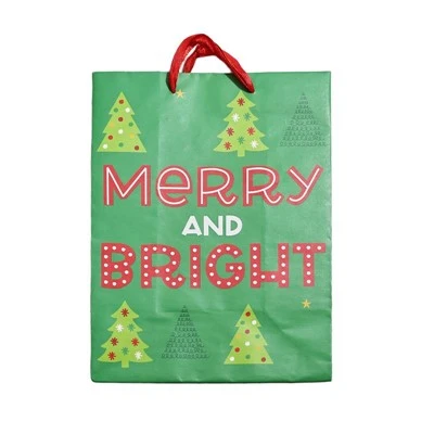 Classic Christmas Greeting Paper Gift Bags
