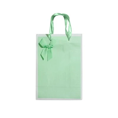 Elegant Ribbon & Gradient Paper Gift Bags