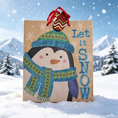 Winter Theme Paper Gift Bags factory